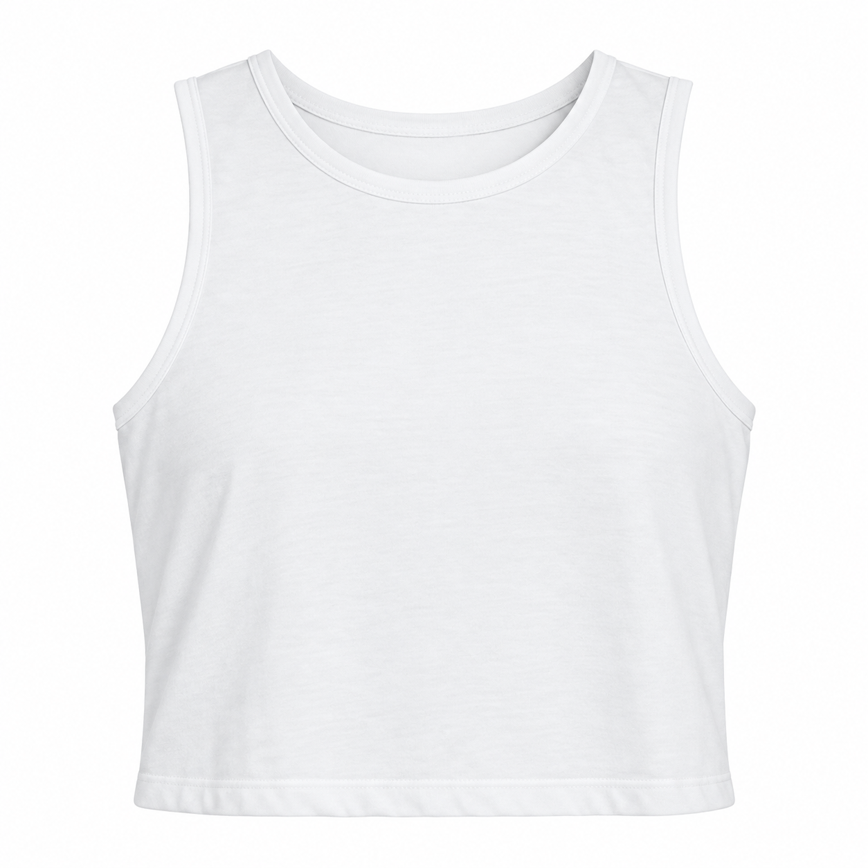 White women’s crop tank