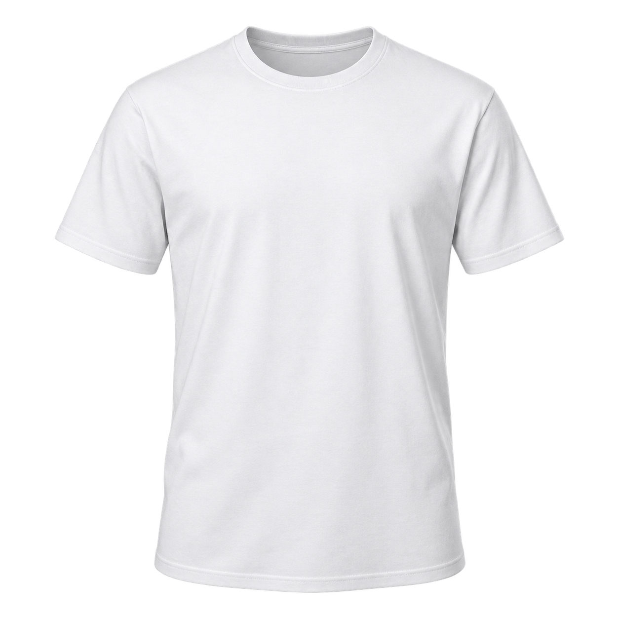 White adult crewneck T-shirt